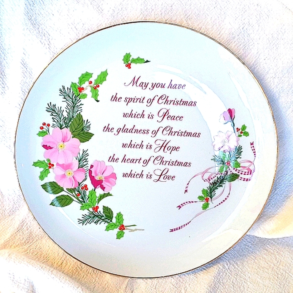 Designed & Hand Decorated Papel Christmas plate